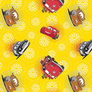 Disney Pixar Cars Wheels Fabric by the yard