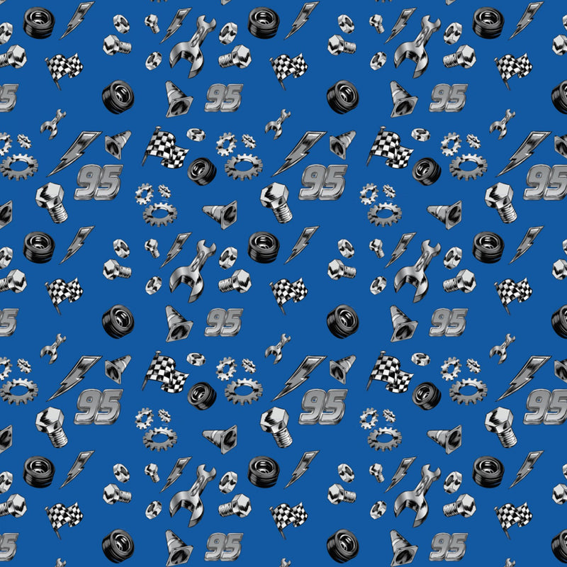 Disney Pixar Cars Nuts and Bolts Fabric by the yard