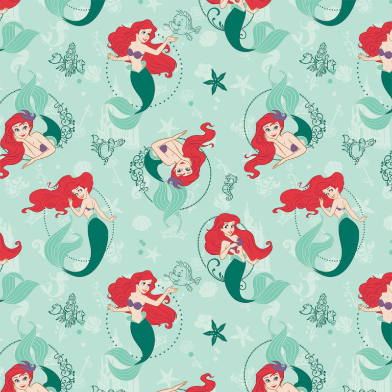 Disney Princess Little Mermaid Ariel Fabric by the yard