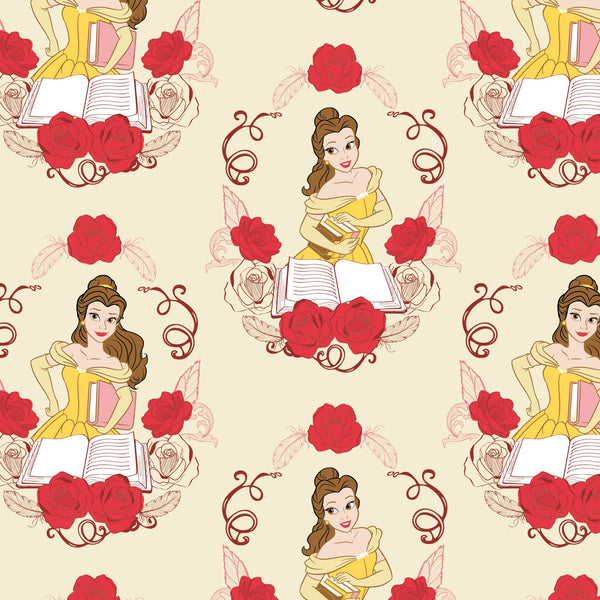 Disney Princess Belle Beauty and the Beast Fabric by the yard