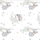 Disney Dumbo Elephant Sentimental in The Sky Fabric by the yard