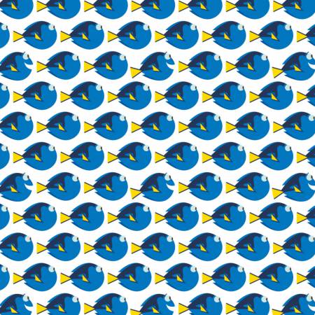 Fish Activity Fabric by the yard