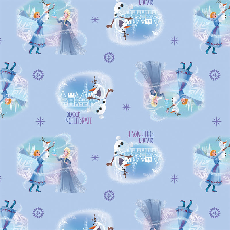 Disney Frozen and Olaf Season To Celebrate Fabric by the yard