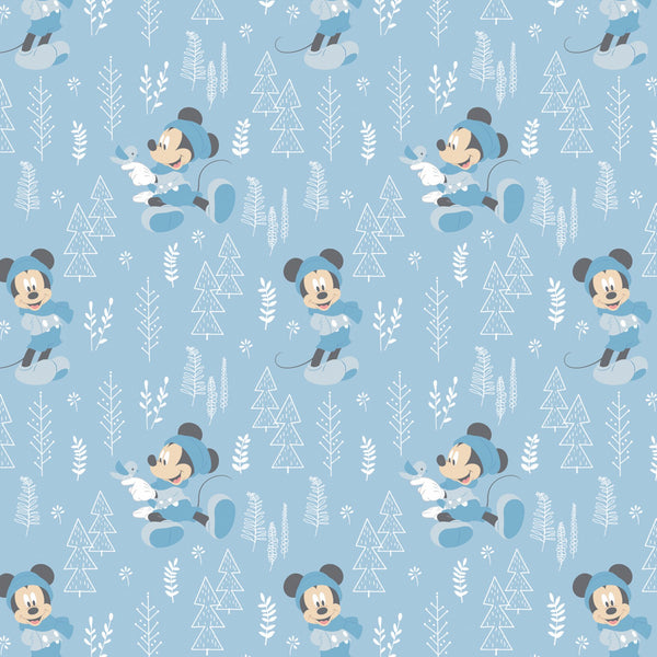 Disney Mickey Mouse Little Meadow Forest Fabric by the yard