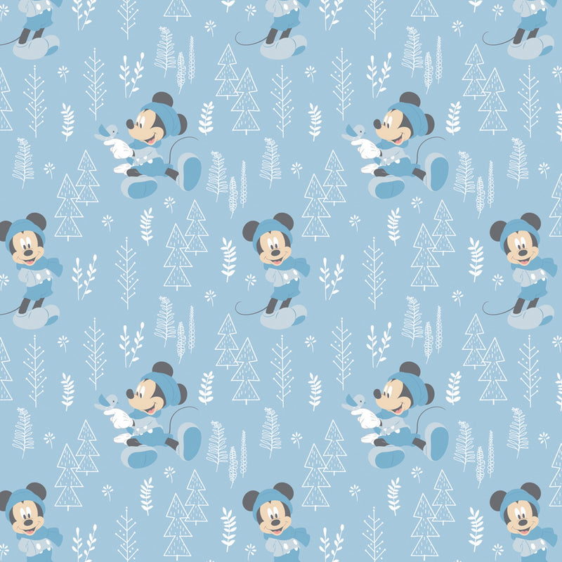 Disney Mickey Mouse Little Meadow Forest Fabric by the yard