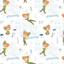 Peter Pan and Tinker Bell Neverland Adventures Fabric by the yard