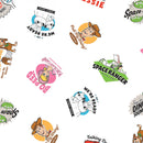 Disney Toy Story 4 Character Badges Fabric by the yard