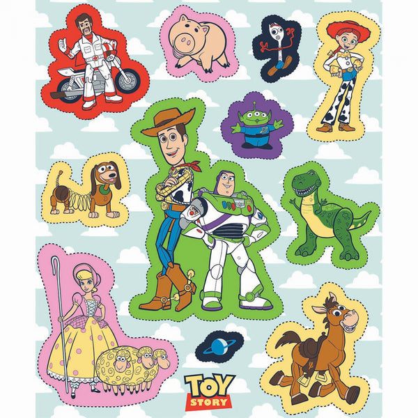 Disney Toy Story -4 Toy Cut Outs Panel approx. 36in x 44in Fabric by the panel