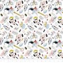 Incredibles Coloring Sketchy Fabric by the yard