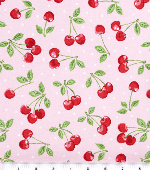 Cherry Dots Fabric by the yard