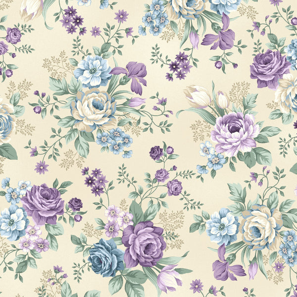 Twilight Garden by Holly Hilt Roses Fabric by the yard