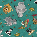 When I am Big Teal by Leanne Anderson Jungle Safari Fabric by the yard