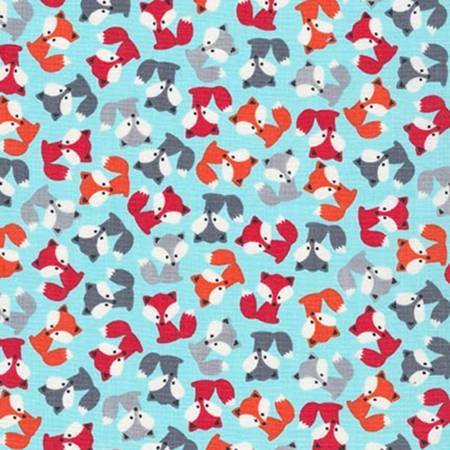 Urban Zoologie Minis Foxes Fabric by the yard