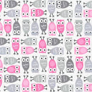 Urban Zoologie Minis Owls Fabric by the yard