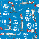 Celebrate Dr Seuss Cat in The Hat Fabric by the yard