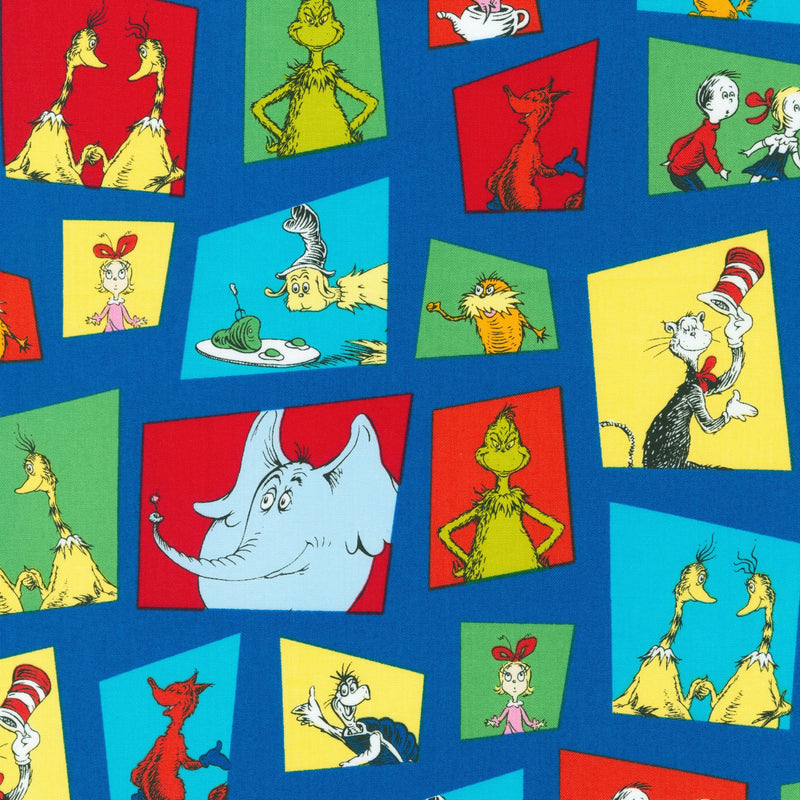 Celebrate Dr Seuss 4 Cat in The Hat Fabric by the yard
