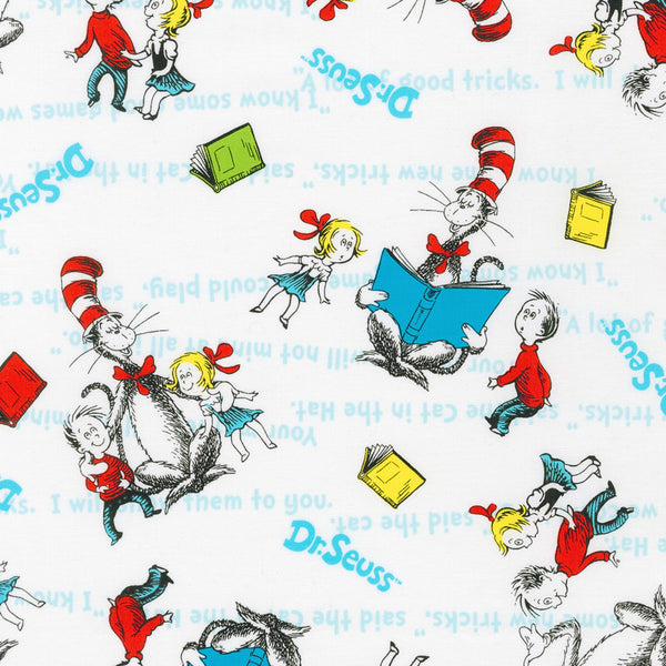 Dr Seuss Cat in The Hat Fabric by the yard