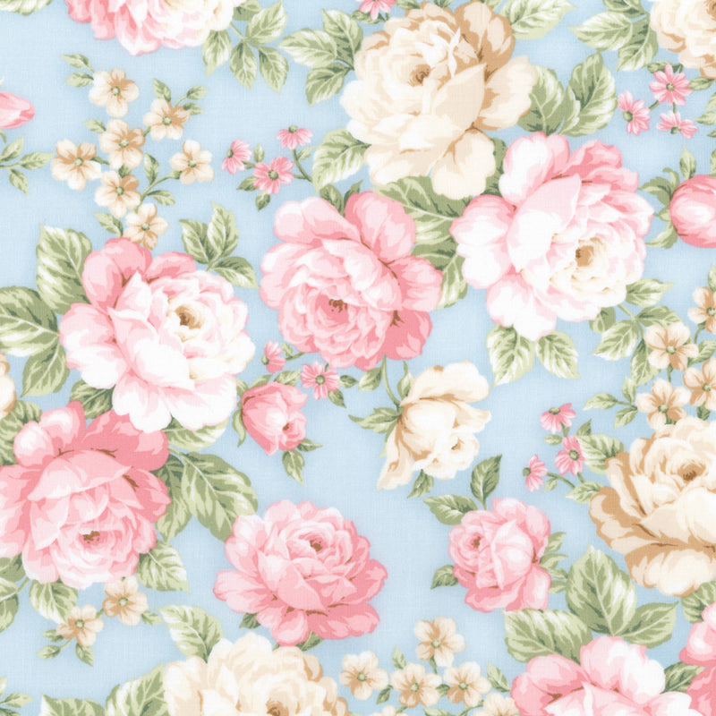 Eaton Place Floral Roses Fabric by the yard