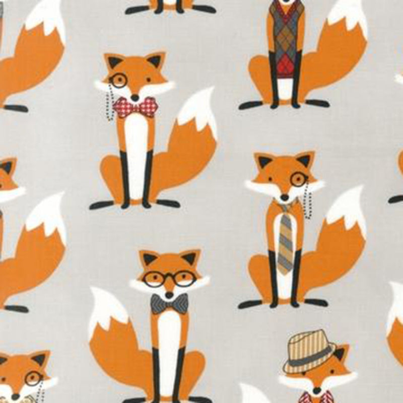 Fox and the Houndstooth Fabric by the yard