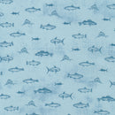 Old Guys Rule Fish Fabric by the yard