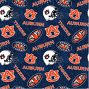 NCAA Auburn Tone on Tone Cotton Fabric by the yard