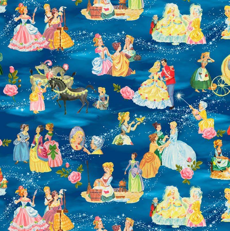 Disney Princess Cinderella Tale Fabric by the yard