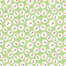 Sew Cherry 2 by Lori Holt Floral Daisy Green Fabric by the yard