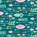 Aztec Arrow Go Your Own Way Geometric Fabric by the yard