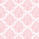Velvet Damask Pink Fabric by the yard