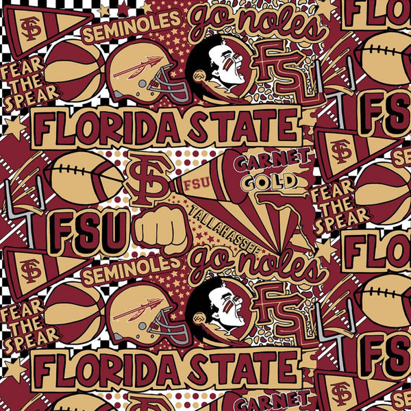 Florida State Seminoles Cotton Digitally Printed Fabric by the yard