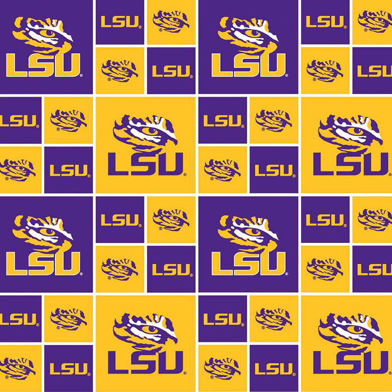 Louisiana State University Tigers Cotton Fabric by the yard