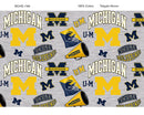 NCAA-Michigan Wolverines Tailgate Allover Cotton Fabric by the yard