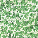 Floral Tropical Leaves Fabric by the yard