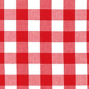 Carolina Gingham 1 inch Red Check Plaid Fabric by the yard