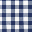 Carolina Gingham 1 inch Navy Check Plaid Fabric by the yard