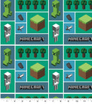 Minecraft Mosaic Fabric by the yard