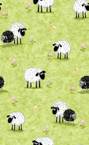 Lewe Sheep Medow Lamb Fabric by the yard