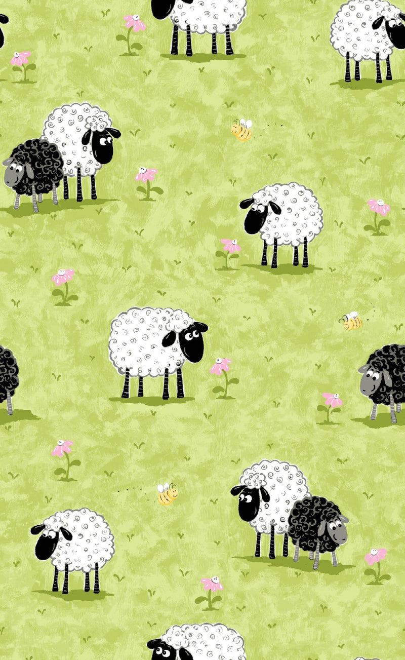 Lewe Sheep Medow Lamb Fabric by the yard