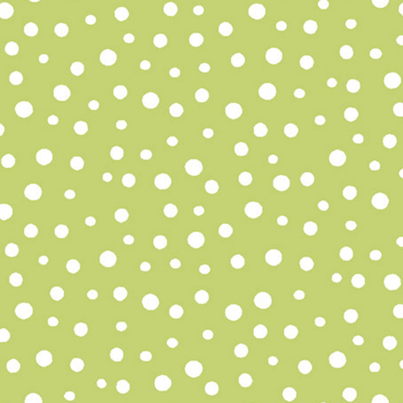 Monotone Dot on Green Fabric by the yard