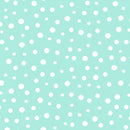 Monotone Dot on Aqua Fabric by the yard