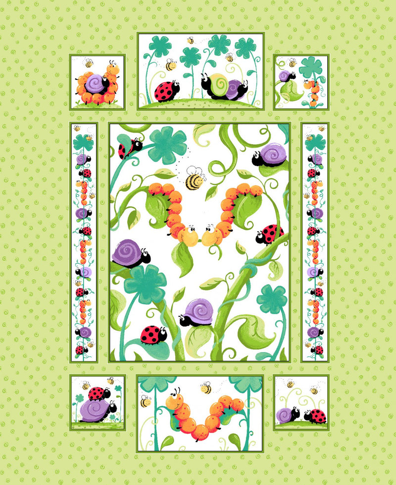 Leif Quilt SusyBee Panel approx. 36in x 44in Fabric by the panel