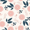 Blush by Jen Allyson Floral Daisy Fabric by the yard