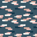 Blush by Jen Allyson Navy Blush Fabric by the yard