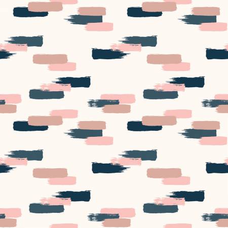 Blush by Jen Allyson Navy Blush Fabric by the yard