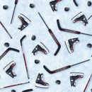 Hockey Sports Life Fabric by the yard
