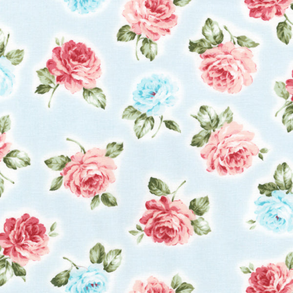 Anna Floral Roses Garden Fabric by the yard