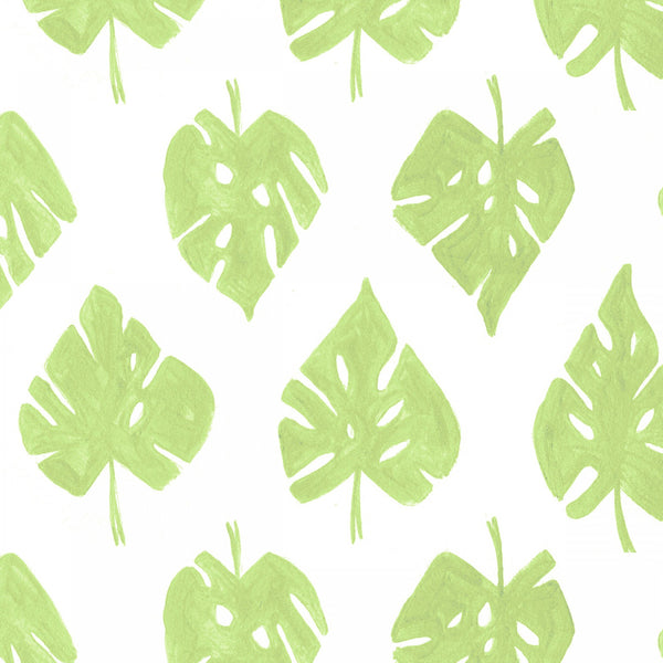 Floral Tropical Leaves Fabric by the yard