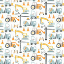 Stella-1620 Construction Trucks Fabric by the yard