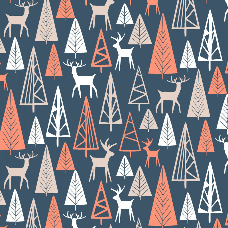 Woodland Deers Fabric by the yard