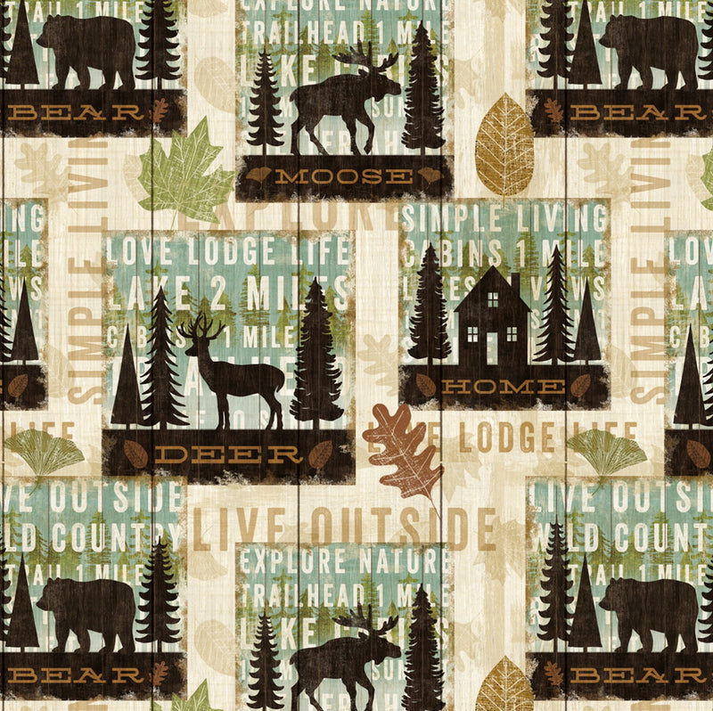 Simple Living Woodland Fabric by the yard